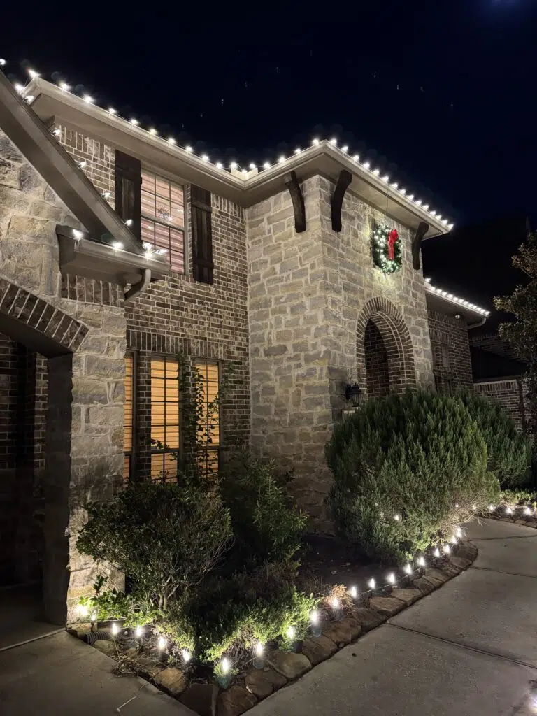 View christmas light installation project in Dahlonega